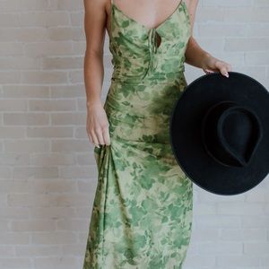 Green motel rocks midi dress size small